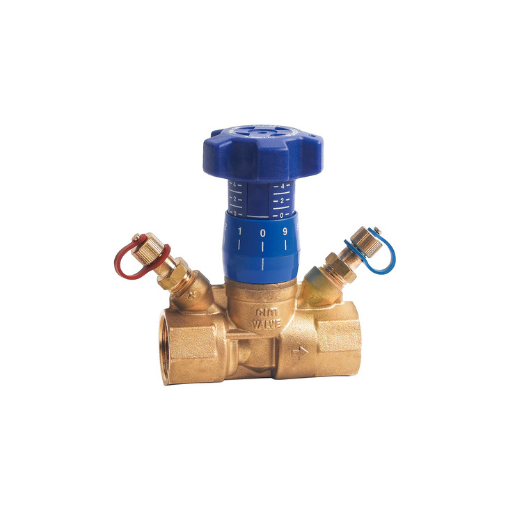 Variable orifice manual balancing valve