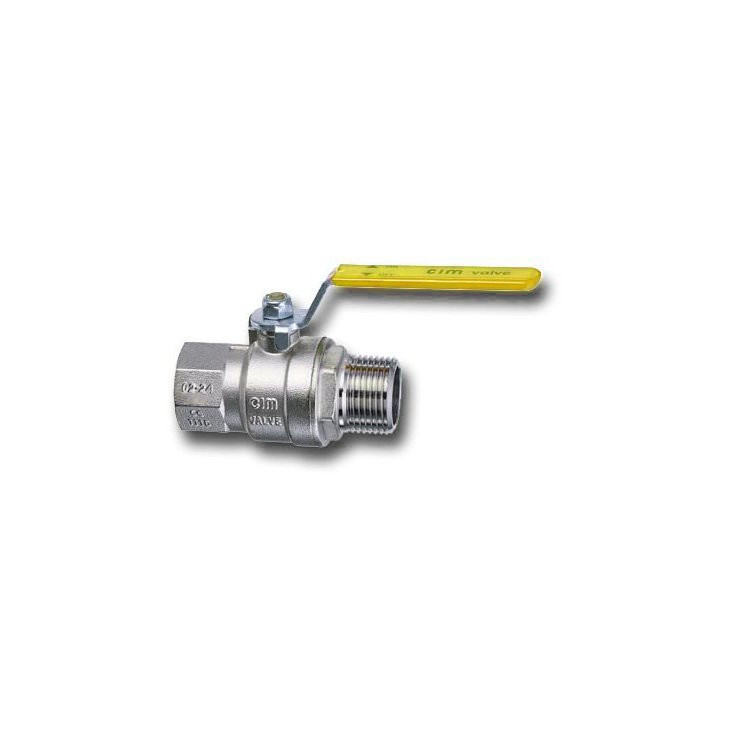 Valvola a sfera per gas - en 331 - passaggio integrale - serie t16g - maniglia a leva in acciaio